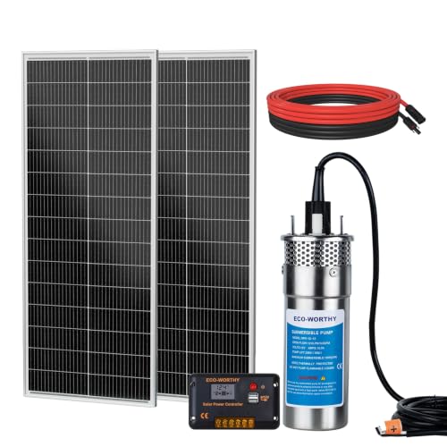 Sistema de bomba de agua de placa doble de 2 * 120W (240W+bomba de agua naranja 12V) Adaptador Y no incluido, se vende por separado