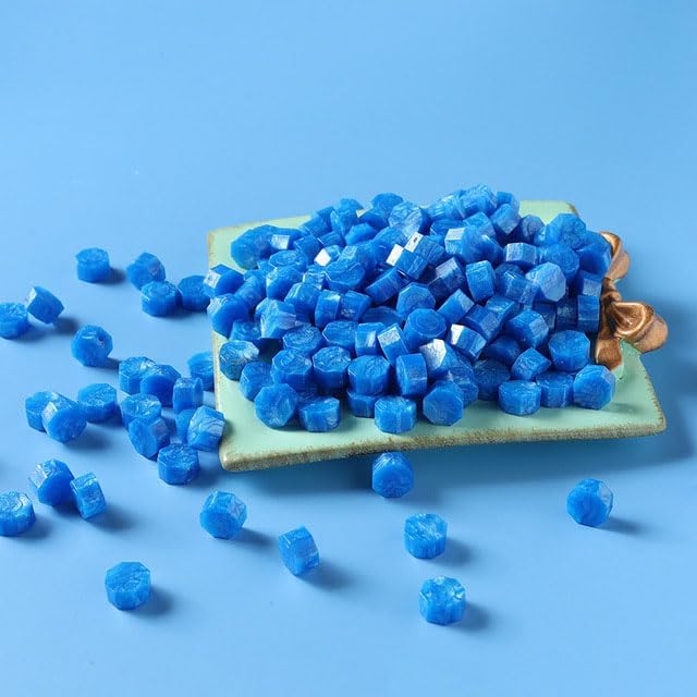 500g/bag Polarized Retro Lacquer Wax Grains Wax Making Material Hand Account Wedding Invitation Sealing Tool-500g luolan