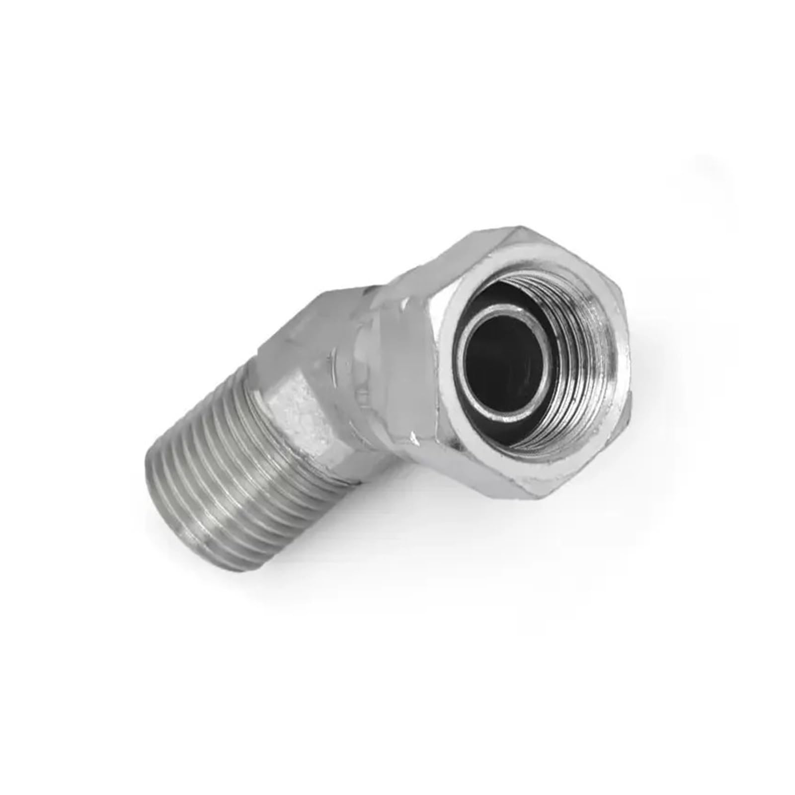 ZHGUIMING Złącze hydrauliczne 1/4 "3/8" 1/2 "3/4" 1 "1-1/4" 1-1/2" gwint żeński na męski 45 stopni złącze do montażu rur łącznik(2B4 24)