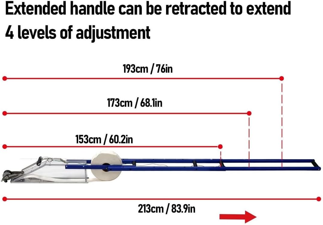 Dry Wall Repair Dispenser,2.5L Adjustable Drywall Tape Mud Dispenser Tool,Extendable Drywall Taping Tool, Joint Compound Applicator,for Seams Flat Finishing Patching(Without extension rod)