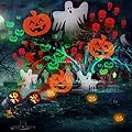 Halloween Lights Projector, Halloween Decorations Lighting Projector, with Timer Led Halloween Pumpkin Ghost Demon Light, for Holiday Party Garden Patio Yard Outdoor Indoor Halloween Landscape Decor