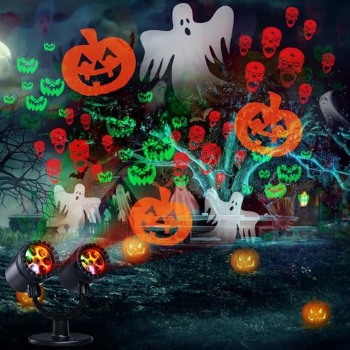Halloween-Lights-Projector-Halloween-Decorations-Lighting-Projector-with-Timer-Led-Halloween-Pumpkin-Ghost-Demon-Light-for-Holiday-Party-Garden-Patio-Yard-Outdoor-Indoor-Halloween-Landscape-Decor