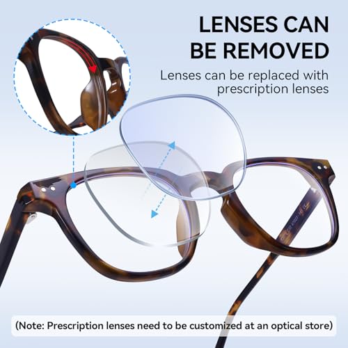 Image of Dollger Square Blue Light Blocking Glasses Women Men Computer Eyeglasses Fashion Light Weight TR90 Blue Light Glasses
