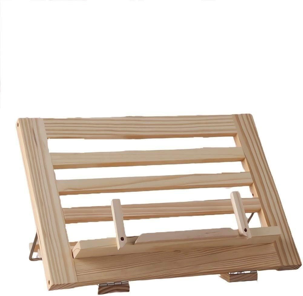 Étagère de livre de lecture stable avec cadre en bois robuste