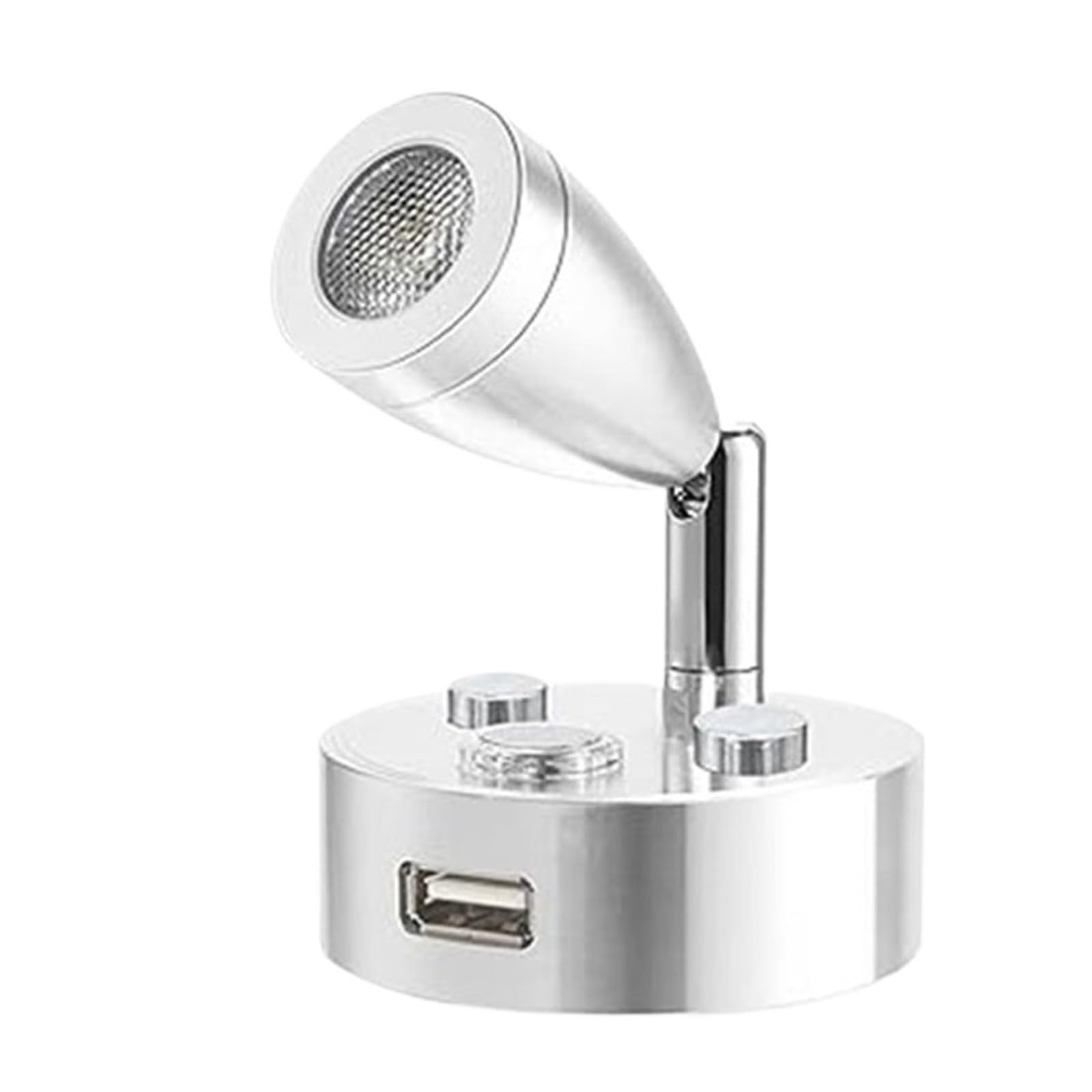 GDBAGKDQK 2pcs Pack RV Reading Light 12V Swivel LED Spotlight Dimmable Camper Van Travel Trailer Bedroom Bright Lights