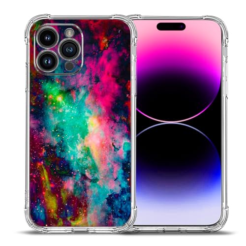 Coque iPhone 16 Pro Max antichoc univers coloré antichute et antirayure en TPU