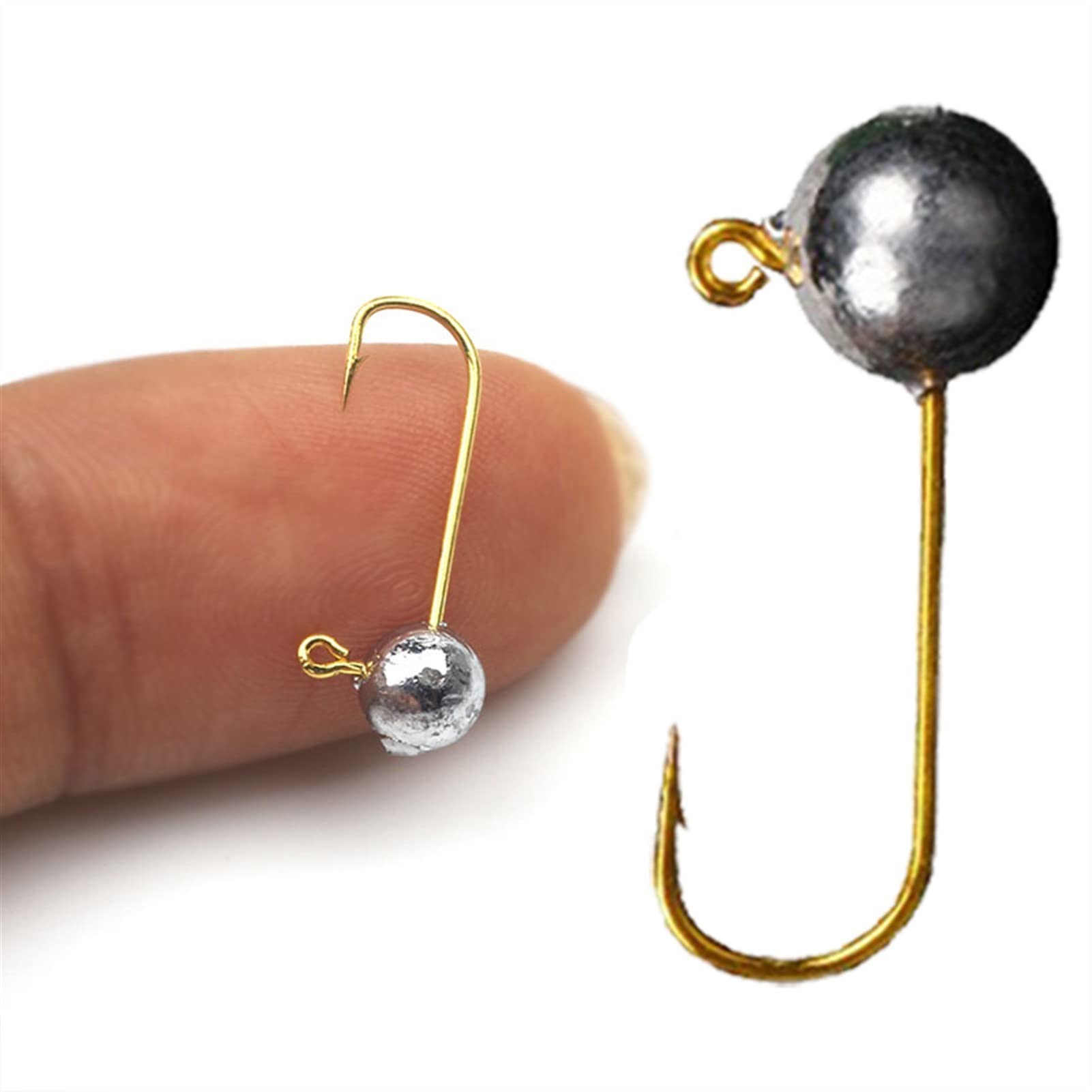 Ami da Pesca 10pcs / lot Micro Jig Head Gancio da pesca 1G-5G Gancio da pesca del ghiaccio Mini manovella Jig Fishhook Accessori morbidi Attrezzatura da pesca Gancio da Pesca ( Color : 5g )