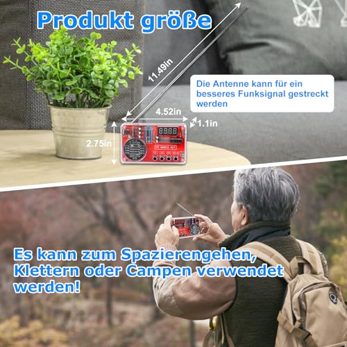 PEMENOL Löten Praxis Kit, DIY FM Radio Löt Bausatz mit USB Digital Display Elektronische Kits Löten Lernen Set für Anfänger Erwachsene Papa Geschenk Löten übungsset
