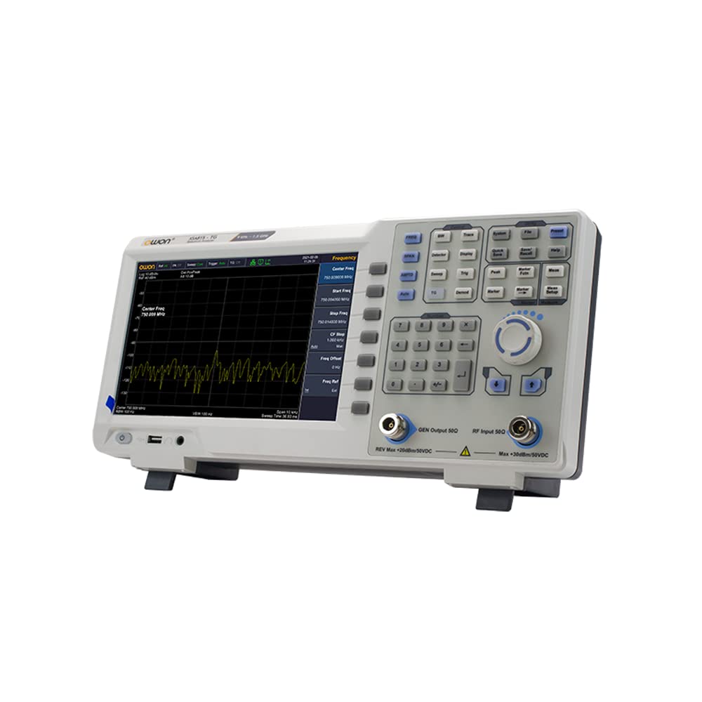 YuqiaoTime XSA805/XSA805TG/XSA810/XSA810TG/XSA815/XSA815TG Digital Spectrum Analyzer 9 inch LCD 1Hz Resolution Bandwidth 9kHz to1.5GHz Frequency (XSA810-TG)