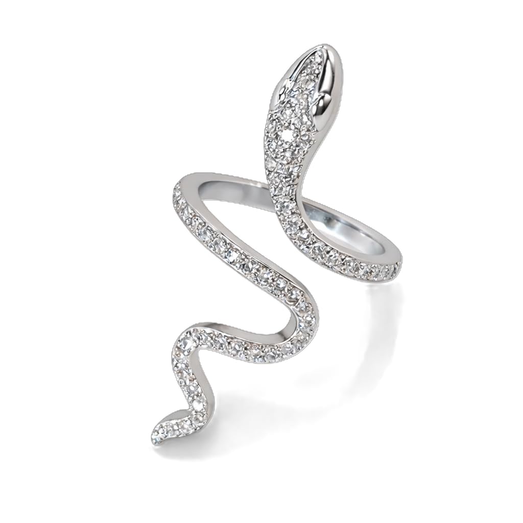 Snake-Shaped Adjustable Finger Ring-image-40