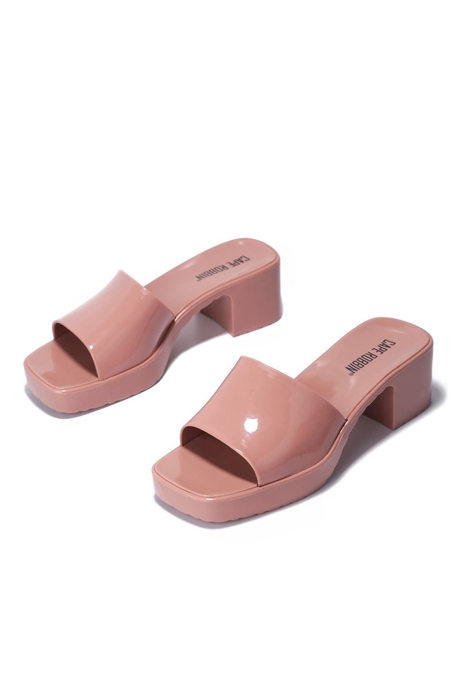 Cape RobbinJelly Chunky Block Heel Sandals
