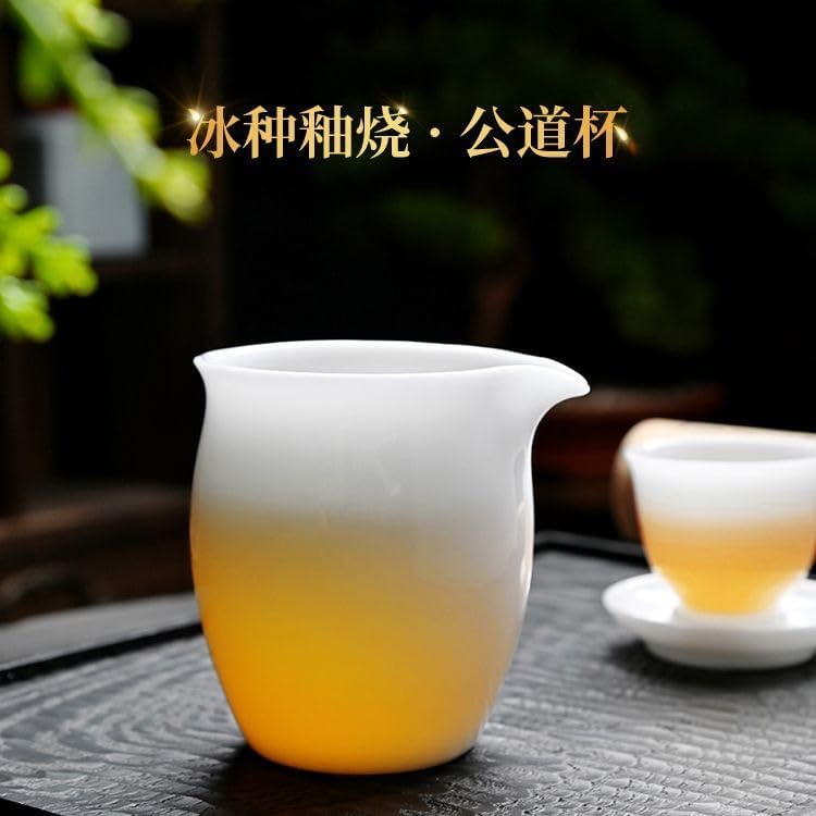 Jade Porcelain Fairness Cup, 240ml 8.0oz, Thicken Heat-proof High Temperature Resistance Tea Pitcher