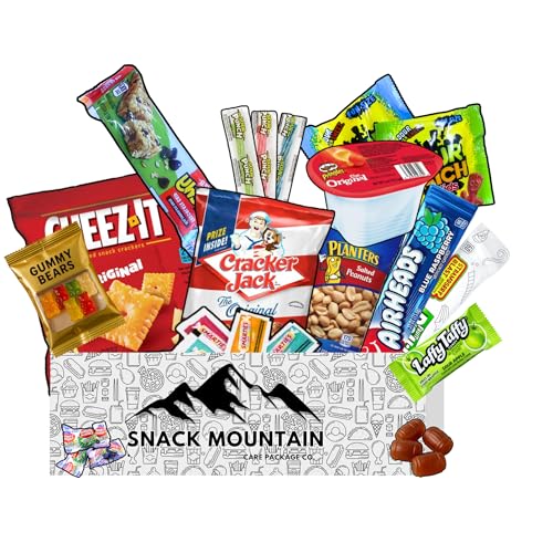Mini Care Package Gift Box (20 Piece) - Snack Mountain Brand Assorted Snacks...