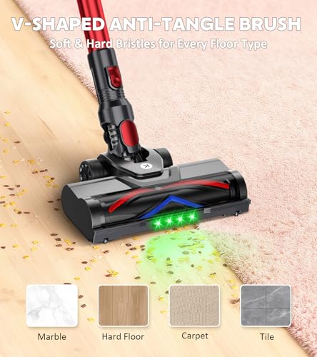 Vacuum cleaner used on carpet