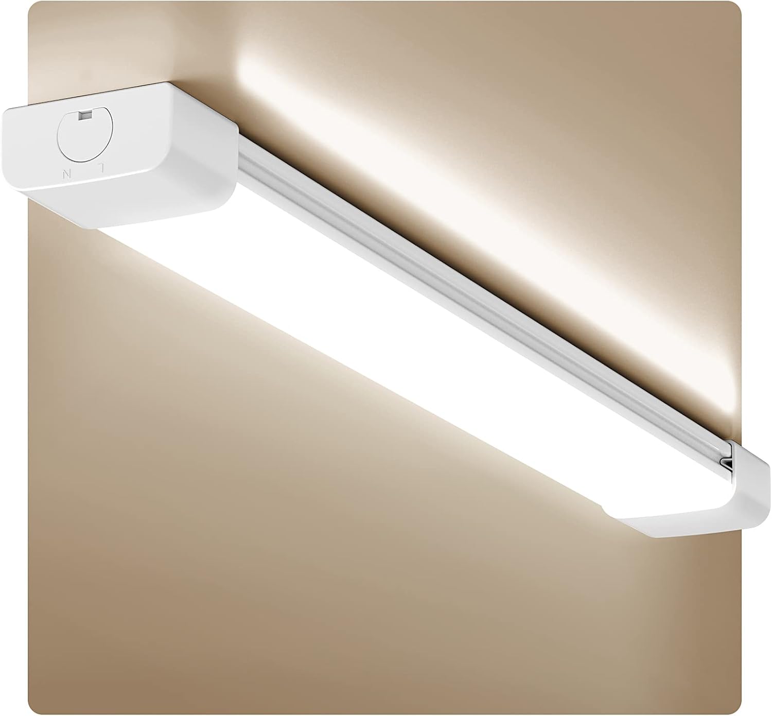 Anten Fluorescente LED 120cm 36W (1 pz) | 4000lm Tubo LED de Neón Acoplable | Blanco Natural (4000K) IP65 Impermeable LED Luz de Techo, para Garaje Oficina Sótano Cocina Supermercado