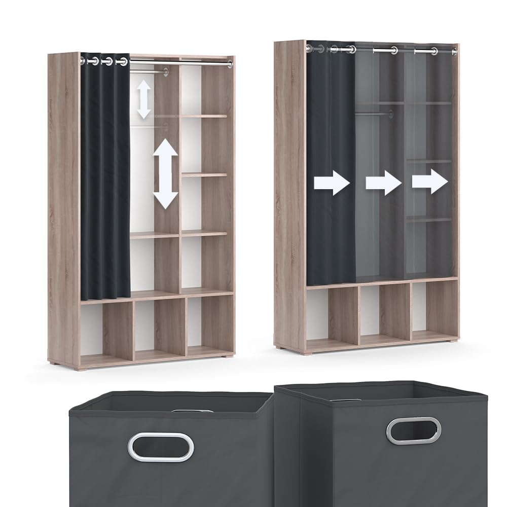 Vicco Kleiderschrank Luigi, Sonoma, 38 x 178.1 cm