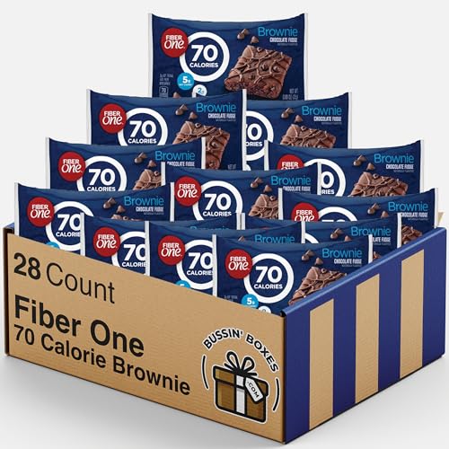 Fiber One Brownies, 70 Calories Each, 20% Daily Fiber, 28 Bars, No Artificial Ingredients