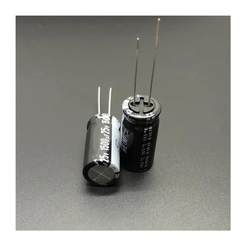 5pcs 1500uF 25V HE Series 12.5x25mm Extremely Low Impedance 25V1500uF Aluminum Electrolytic Capacitor AUOQKQUT
