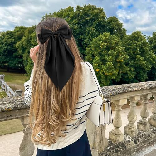 4 Piezas Moños para Cabello con Cinta Larga y Clips miniatura 2