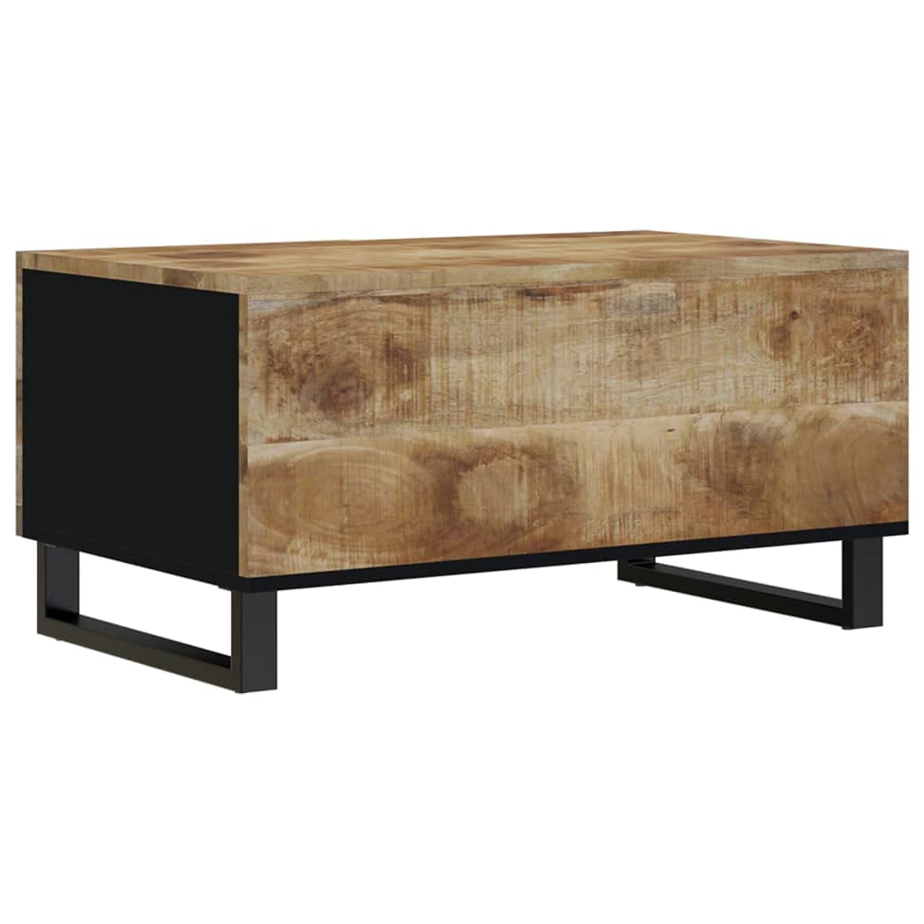 Homgoday Tavolino da caffè 80 x 50 x 40 cm, in legno massello di mango e ingegnerizzato, tavolino da tè per soggiorno, sala d'accoglienza degli ospiti, camera da letto e ufficio mobili tipo 2