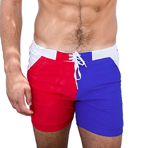 Taddlee Men's Swimwear Basic Long Swimming Trunk Surf Shorts Swimsuits Pocket