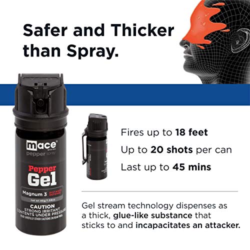 Mace Brand Magnum 9 Pepper Gel (330G) – Accurate 25’ Maximum Strength Pepper Gel, Flip Top Safety Cap, Wind-Safe Thick Gel Stream Technology And Uv Dye – Great For Self-Defense #TOP2