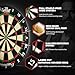 IgnatGames Dartboard Professional Set - Competition Size Kenyan Sisal Dart Board for Adults - Staple-Free Ultra-Thin Wire Spider with Accessories & 6 pcs Premium Darts