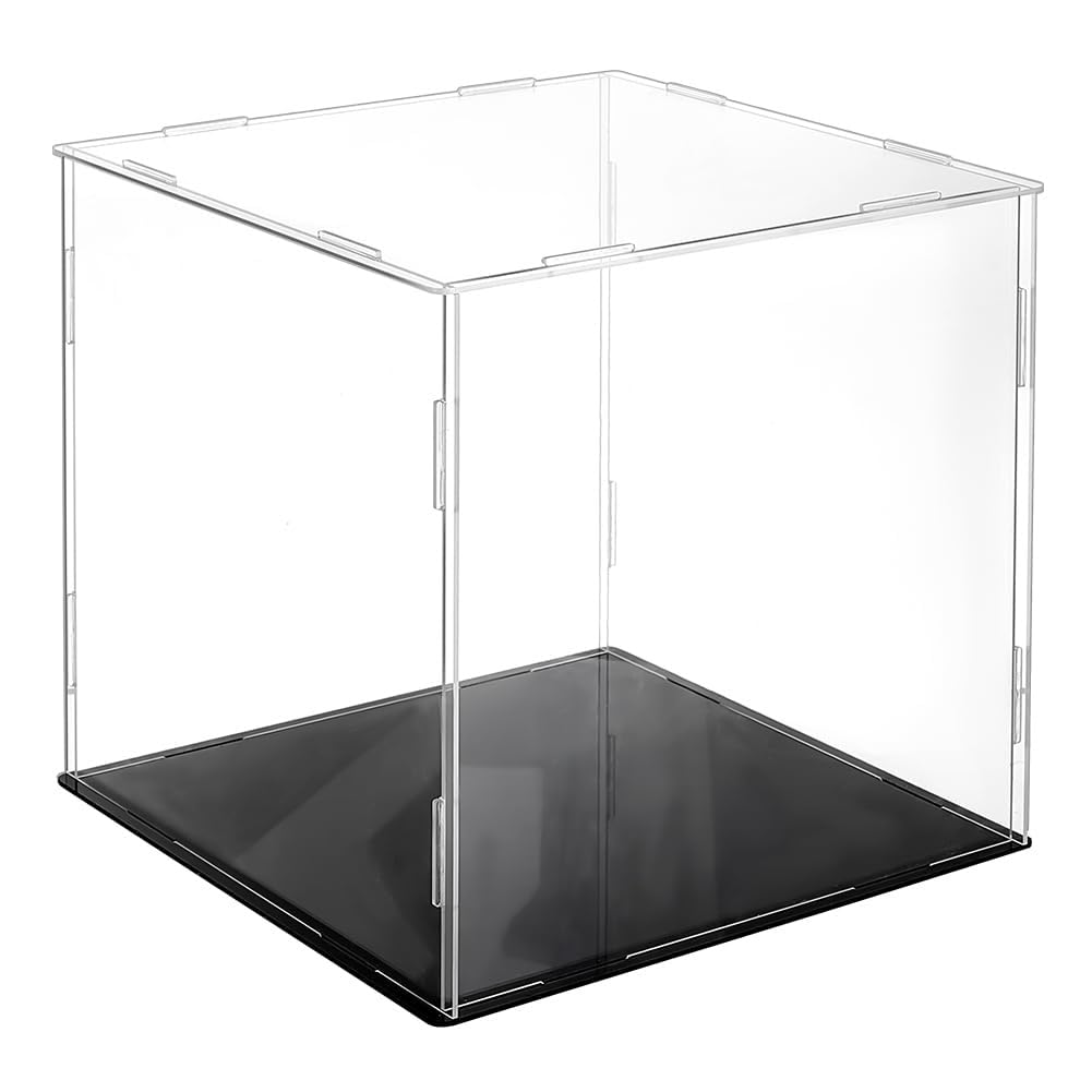 Akrylowe pudełka ekspozycyjne do przedmiotów kolekcjonerskich, przezroczyste, akrylowe pudełko, pyłoszczelne, ochronne, szklane etui do ekspozycji, figurki lalki, 2 mm, 10, 15, 20, 30, 35, 40
