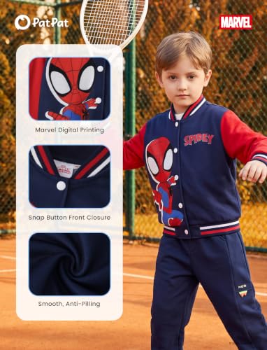 Image of Disney Marvel Bomber Jacket Spider Man Toy Story Cars Varsity Cardigan2-13Y