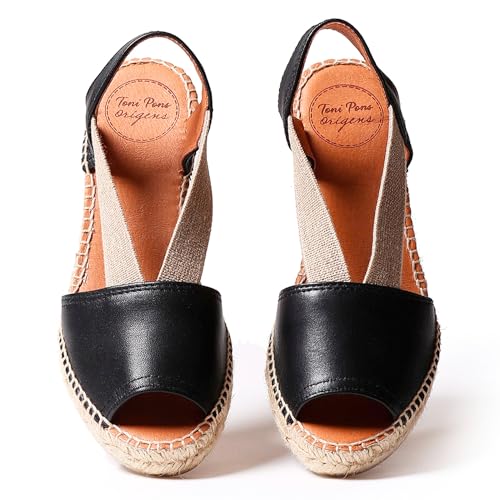 Image of Toni Pons - ETNA - Flat leather sandal with elastics