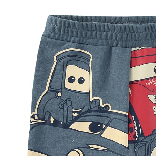 Image of Disney Cars Lightning McQueen Boys 2 Piece Short Sleeve T-Shirt and Shorts Set for Toddler and Big Kids