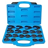 El paquete incluye 19 llaves de pata de gallo: unidad de 3/8 de pulgada: 8 mm, 9 mm, 10 mm, 11 mm, 12 mm, 13 mm, 14 mm, 15 mm, 16 mm, 17 mm, 18 mm, 19 mm; Unidad de 1/2 pulgada: 21 mm, 22 mm, 24 mm, 27 mm, 28 mm, 30 mm, 32 mm.
