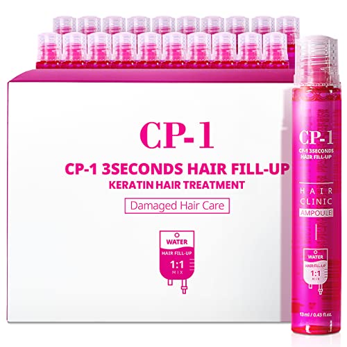 CP-1 Traitement capillaire à la kératine 3 secondes pour cheveux secs et abîmés, traitement réparateur, soin des cheveux de qualité salon (13ml 20ea SET)