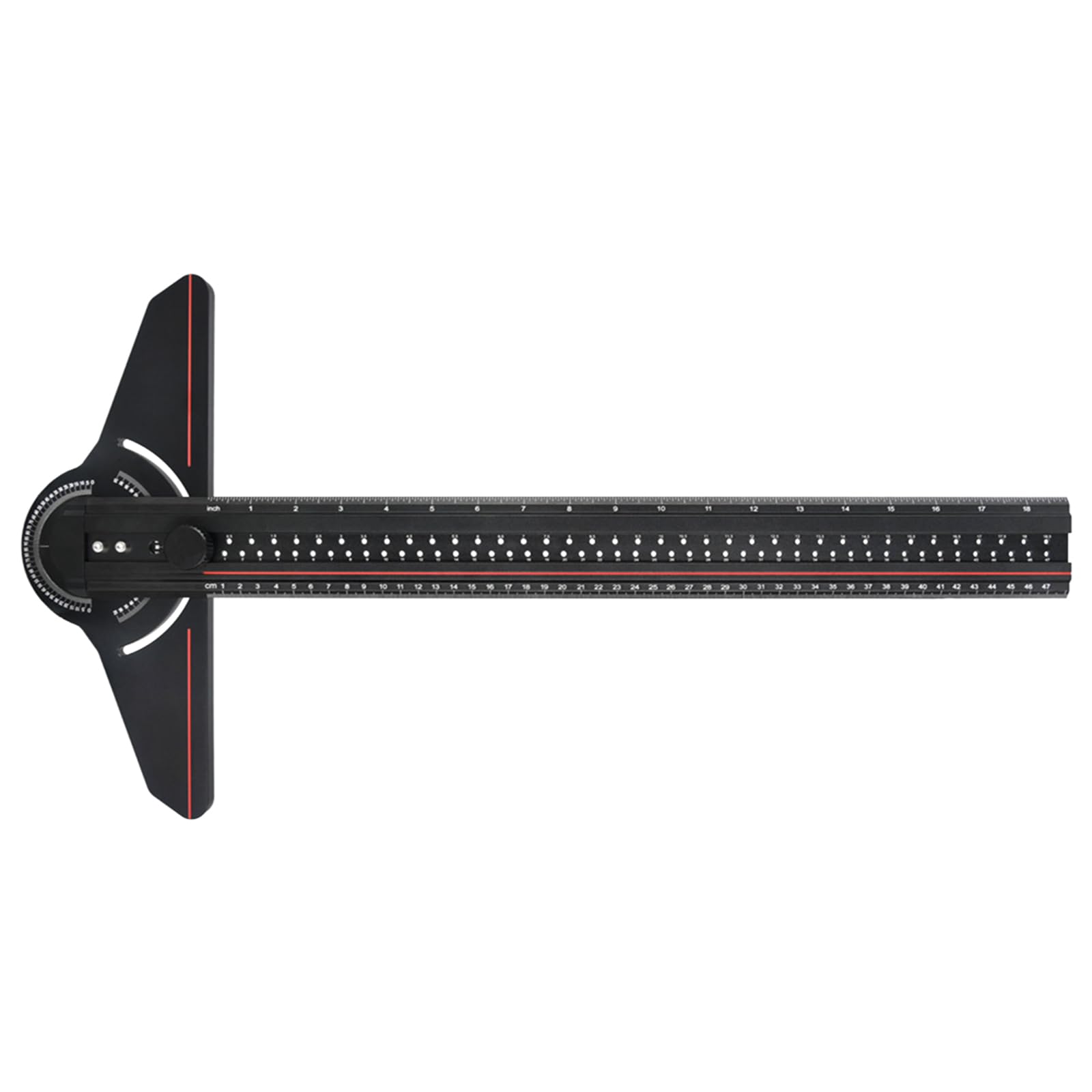 YHAILI Angles Finder Aluminum Angles Gauges T Ruler Woodworking Scriber Marking Ruler Multifunction Protractor for Construction
