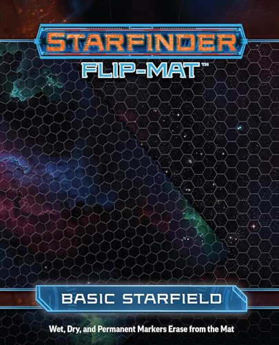 Starfinder Flip-Mat: Basic Starfield univers de science-fiction grille hexagone Paizo