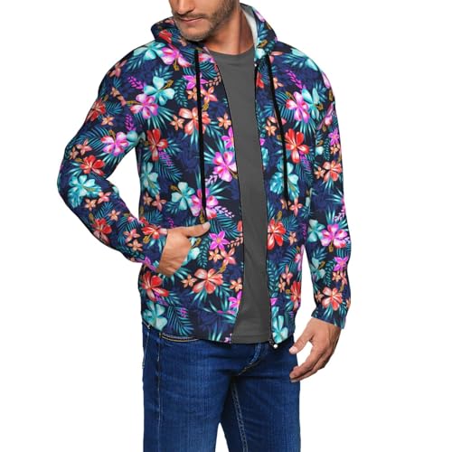 Mens Slim Fit Lightweight Zip Up Hoodie with Pockets Long Sleeve Full-Zip Hooded Sweatshirt2