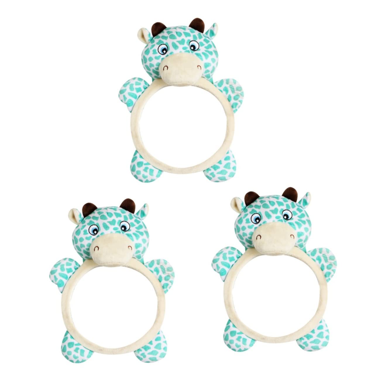 KOMBIUDA 3pièces Miroir De Sécurité Arrière Pour Girafe Miroir Observation Pour Siège Auto Installation Facile Et Durable Design Adorable Pour Parents
