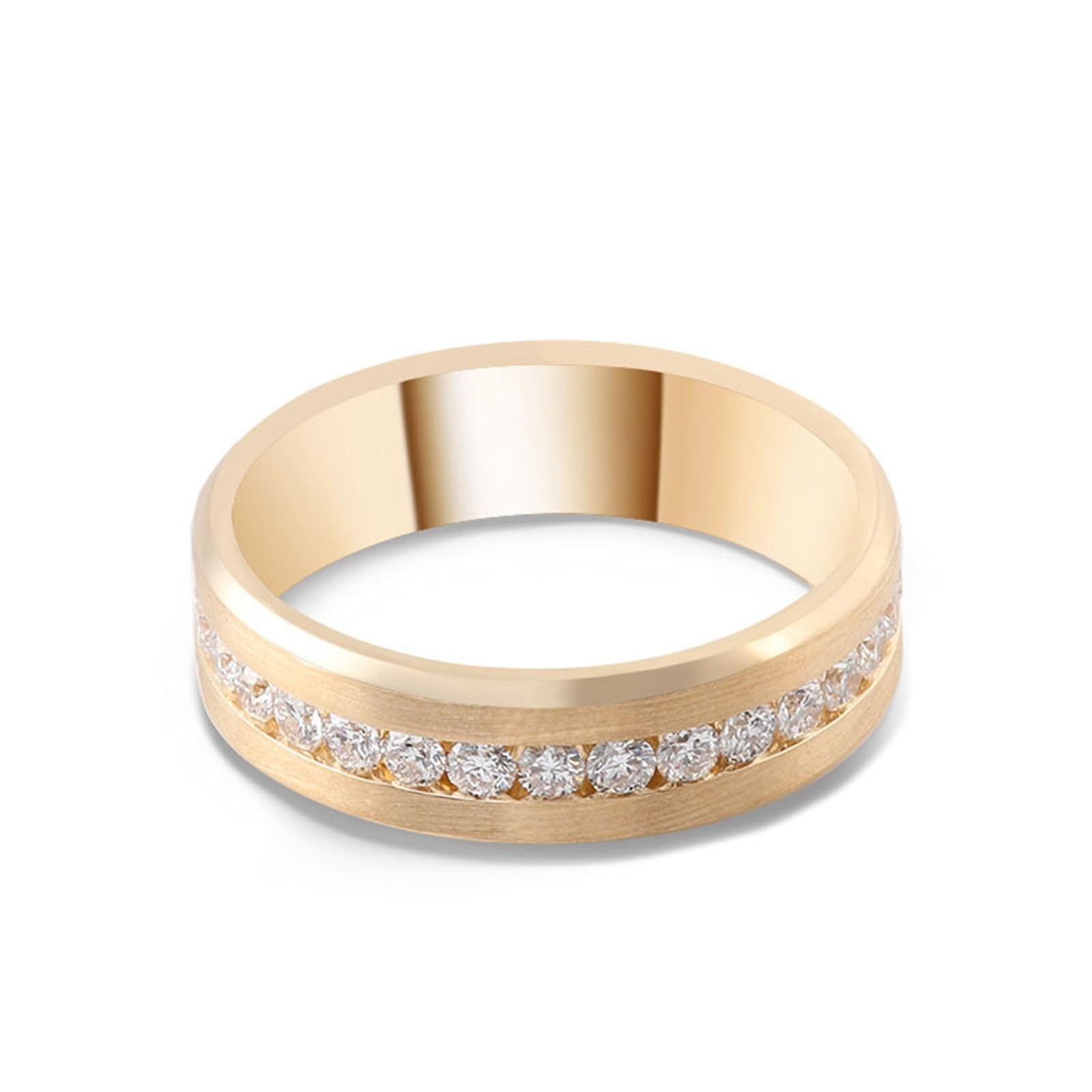 Epinki Real Gold Jewellery, 9K/14K/18K Gold Rings, Classic Wedding 