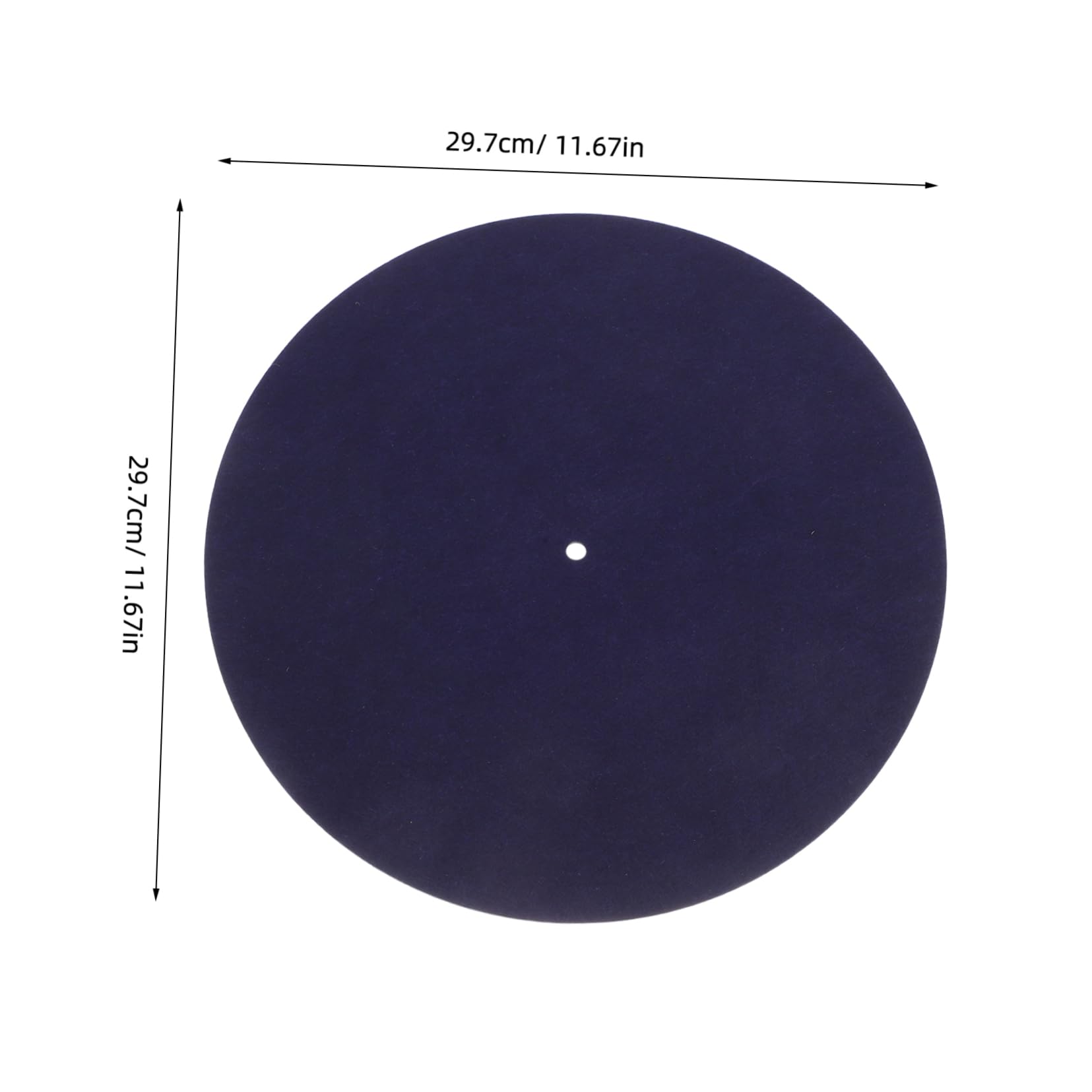 KOCKSHION Vinyl Record Player Protective Mat Slip Felt Turntable Slipmat for Stable Playback Enhances Sound Lightweight for Home Travel Use Scratch Prevention