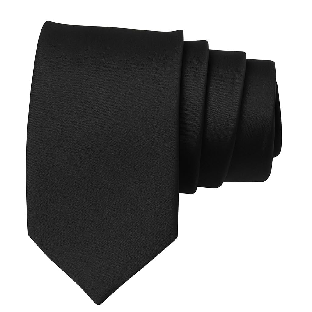 osking ties Free Size Solid Satin Plain Classy Colored Formal Necktie for Men(Length : 58 Inches, Width - 3 Inches)-picture-37