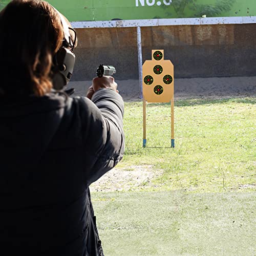 Shooting Targets - 100 Target Self Adhesive Splatter Targets - 3 Inch Paper Targets With Fluorescent Yellow Impact - Round Reactive Targets For Shooting For Rifle, Bb Gun, Pellet, Archery Bow #TOP3