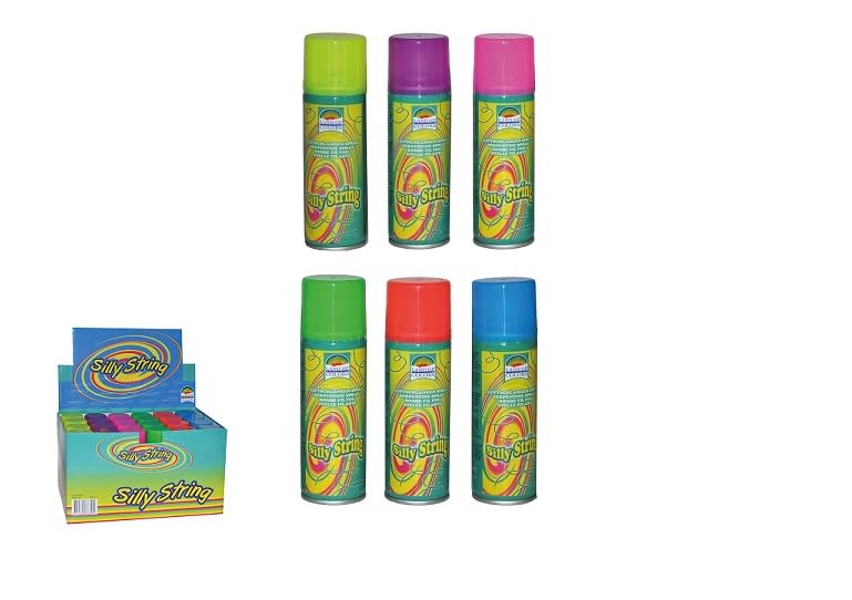 LP Divertissements Lot de 24 Bombes à serpentin 6 Couleurs 70ml Mix