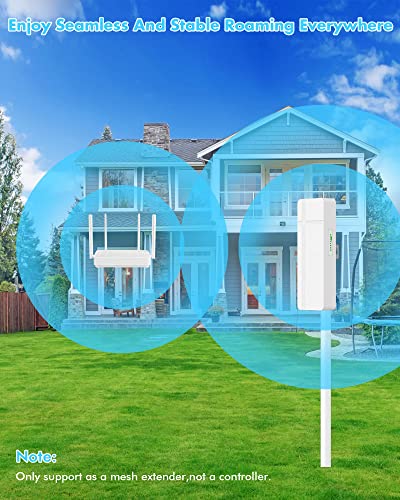 Outdoor Wifi Range Extender/Wireless Gigabit Outdoor Access Point/Business Wifi Solution W/Mesh Support, 2X16Dbi Hidden Antenna, Weatherproof | Poe Powered | Dual Band | Wi-Fi Speed Up To 1200Mbps #TOP7