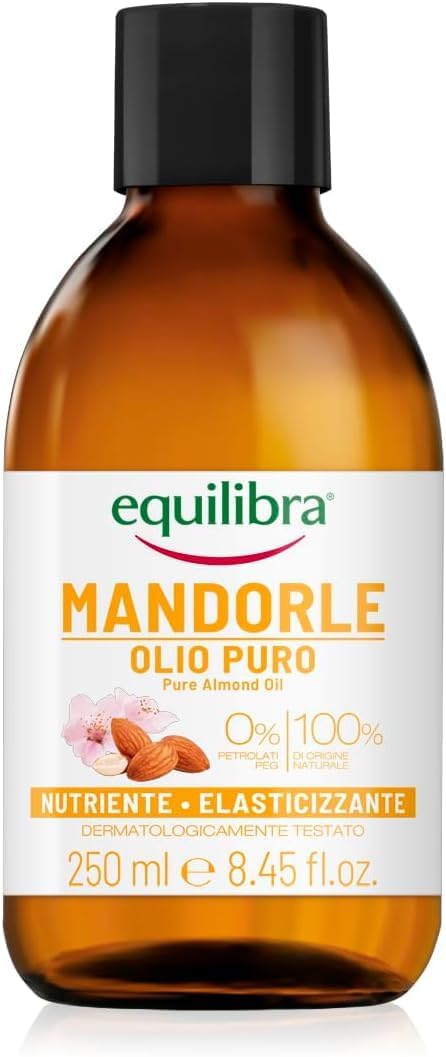 Equilibra Olio di Mandorle Dolci Puro, Nutriente ed Elasticizzante, 250 ml