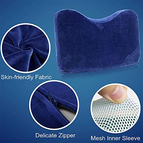 FCXBQ Memory Cotton Cervical Kissen, Schmetterling Slow Rebound Atmungsaktive Nackenkorrektur Kontur Kissen, Ergonomisch gestaltete Positionierung Schlafbett Kissen, Weiß - Image 7