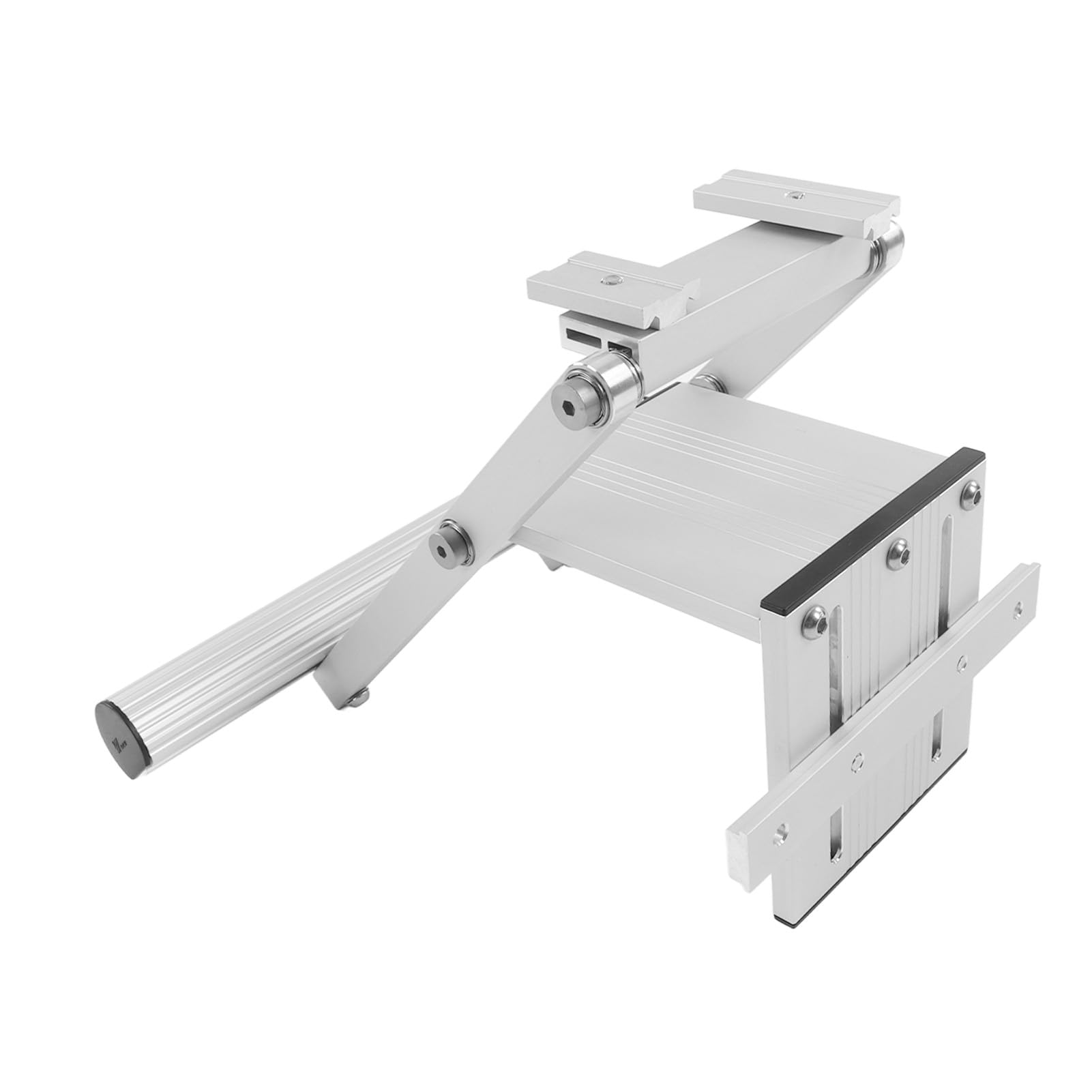 de Riel Guía de Sierra Circular Pistas de Carpintería Estables y Convenientes para Cortar Piedra, Tablón de Riel Guía de Sierra Circular Eléctrica de Aleación de Aluminio Plateado para