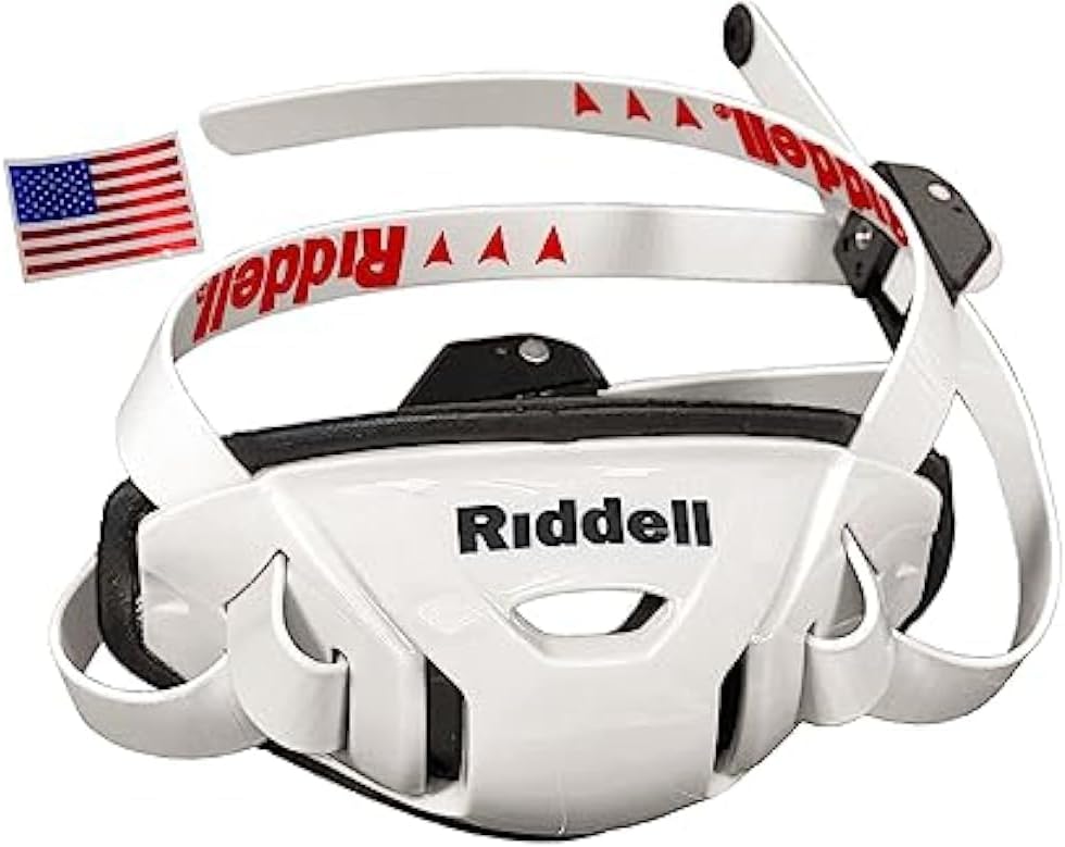 Riddell SpeedFlex Hard Cup Cam-Loc Chinstrap + US Flag Helmet Decal (SPEEDFLEX ONLY - Will NOT FIT Any Other Helmet) - Green Gridiron