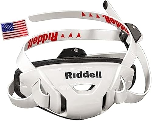 Riddell SpeedFlex Hard Cup Cam-Loc Chinstrap + calcomanía para casco de la bandera de Estados Unidos (solo SPEEDFLEX, no se adapta a ningún otro