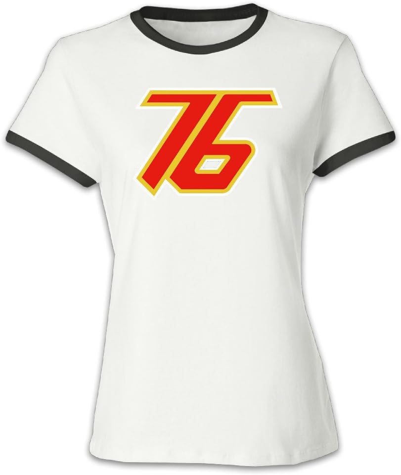 GOOOET Women's Overwatch Soldier 76 Logo Cotton T-shirt Black M