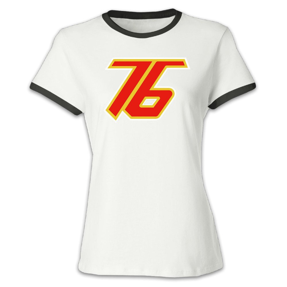 GOOOET Women's Overwatch Soldier 76 Logo Cotton T-shirt Black M
